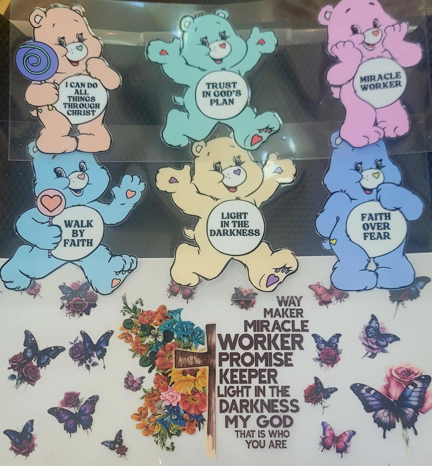Decals, gems, bee's, lights or full glitter on any tumbler