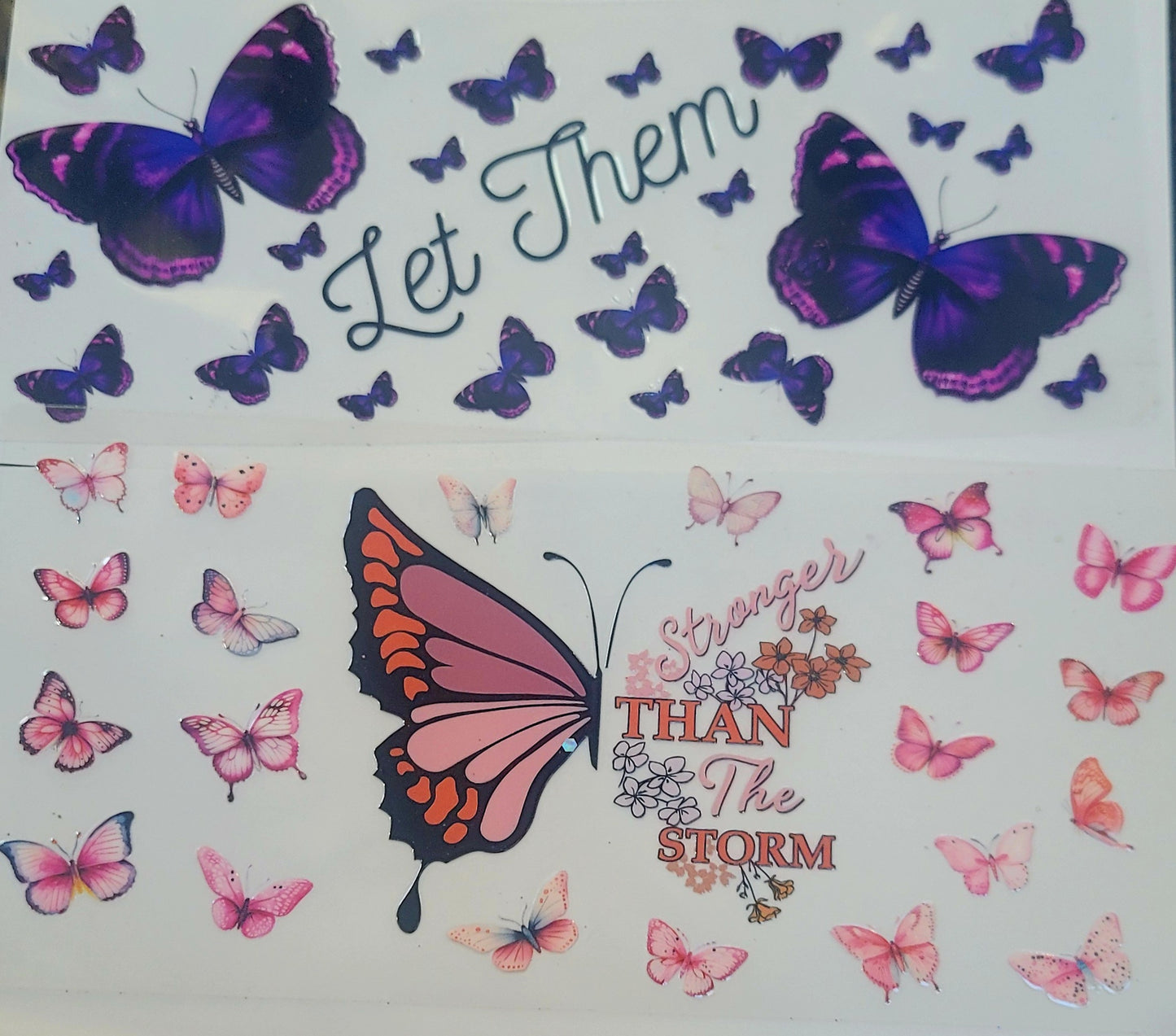 Decals, gems, bee's, lights or full glitter on any tumbler