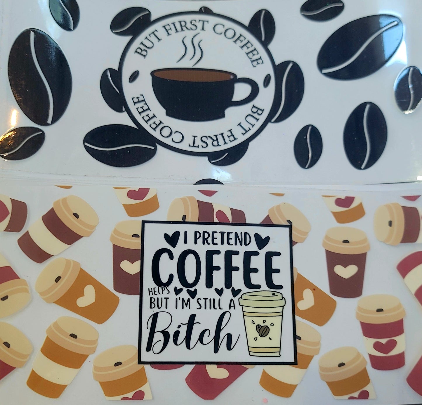 Decals, gems, bee's, lights or full glitter on any tumbler