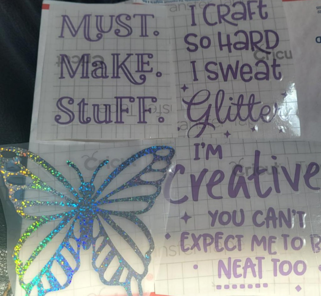 Decals, gems, bee's, lights or full glitter on any tumbler