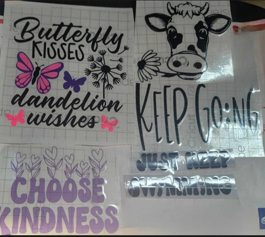 Decals, gems, bee's, lights or full glitter on any tumbler
