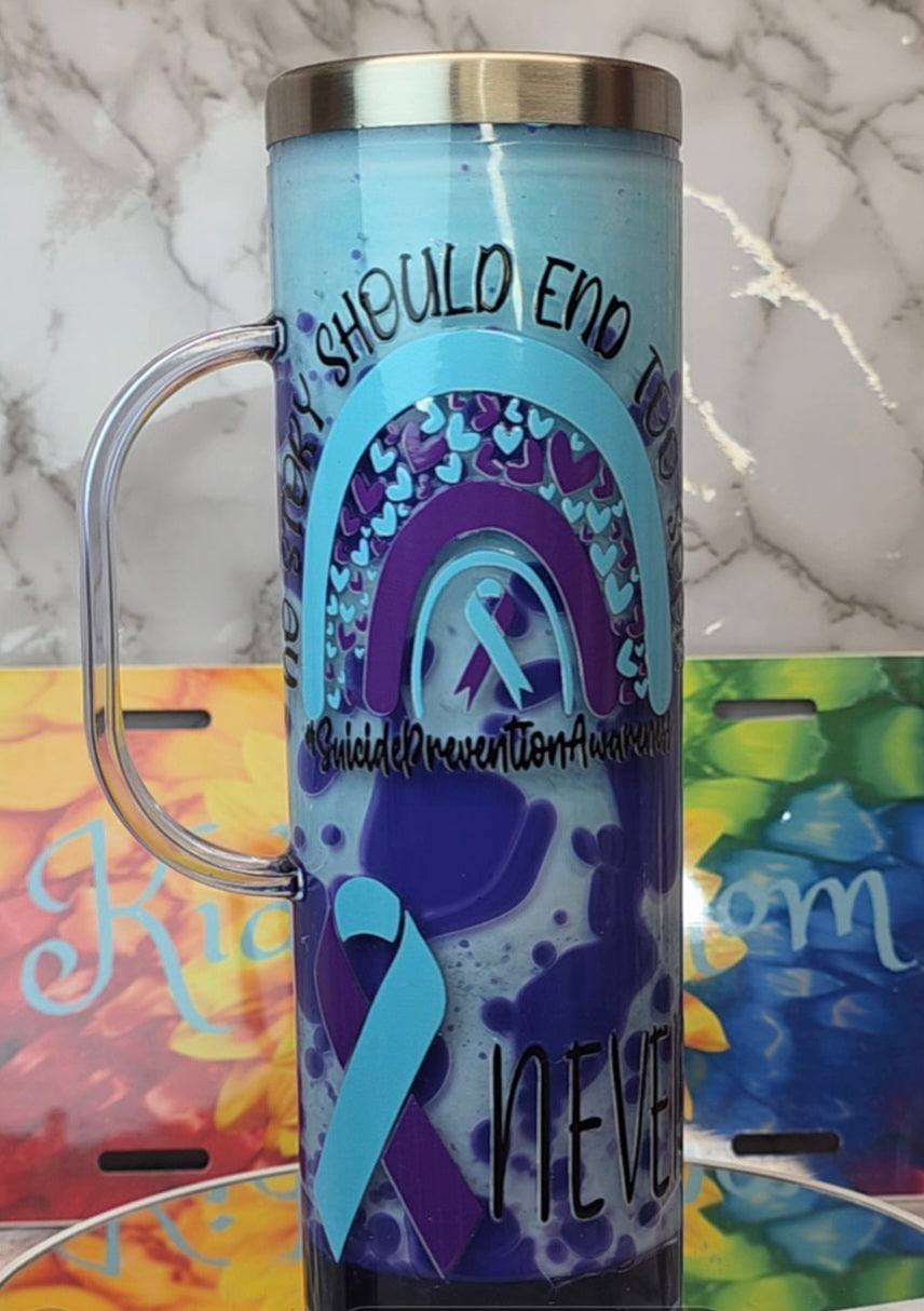 . 20oz Snow globe with handle